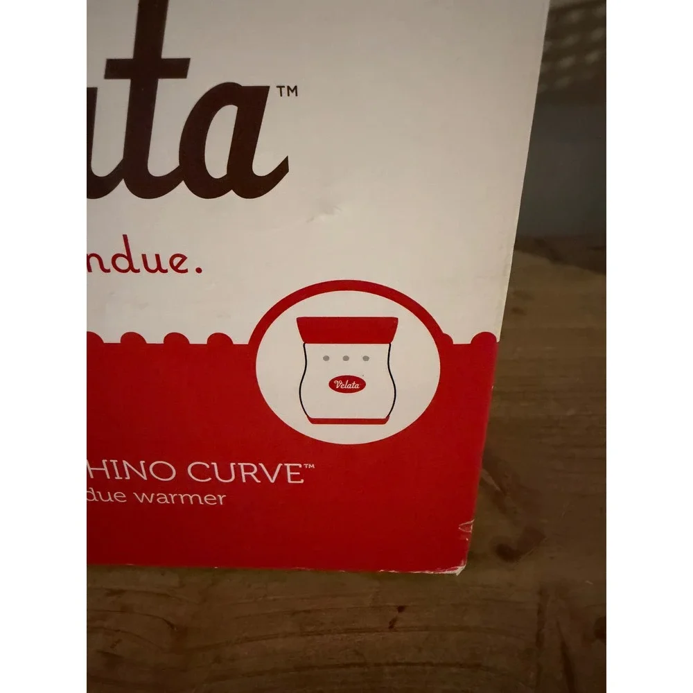 Scentsy Velata Maraschino Curve Fondue Warmer‎ Base Silicone Dish Complete Set